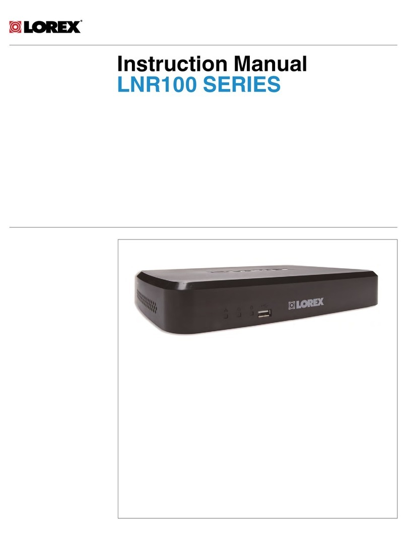 Lorex LNR100 SERIES User manual Lorex LNR100 SERIES User manual