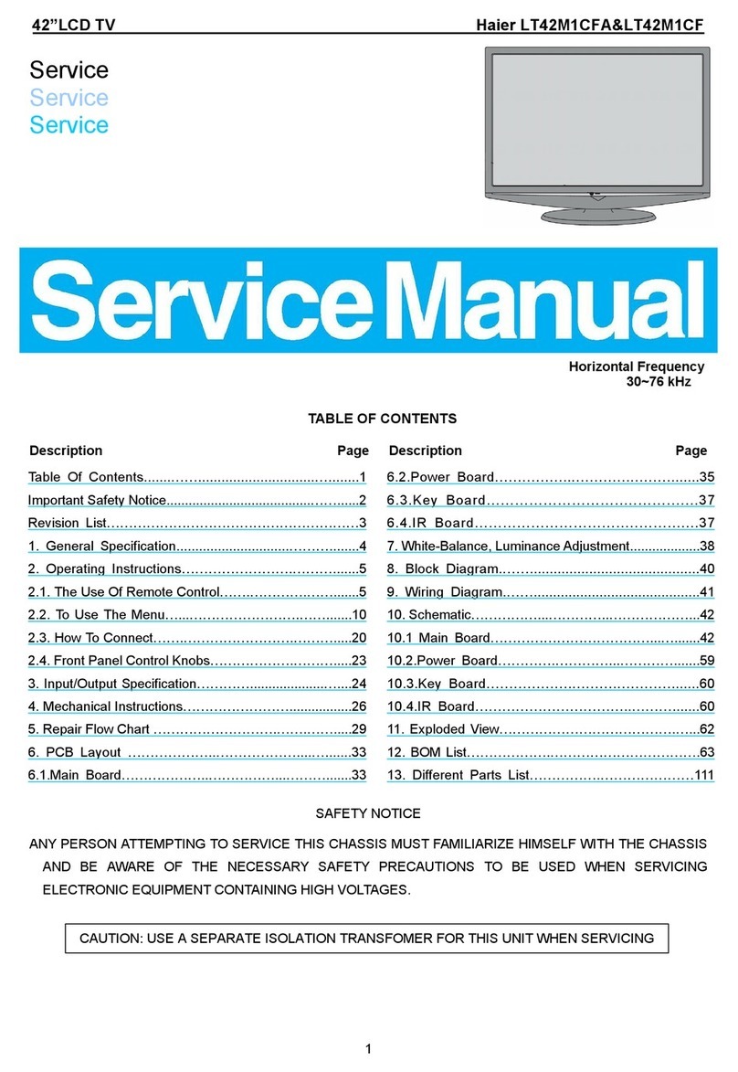 Haier LT42M1CF User manual Haier LT42M1CF User manual