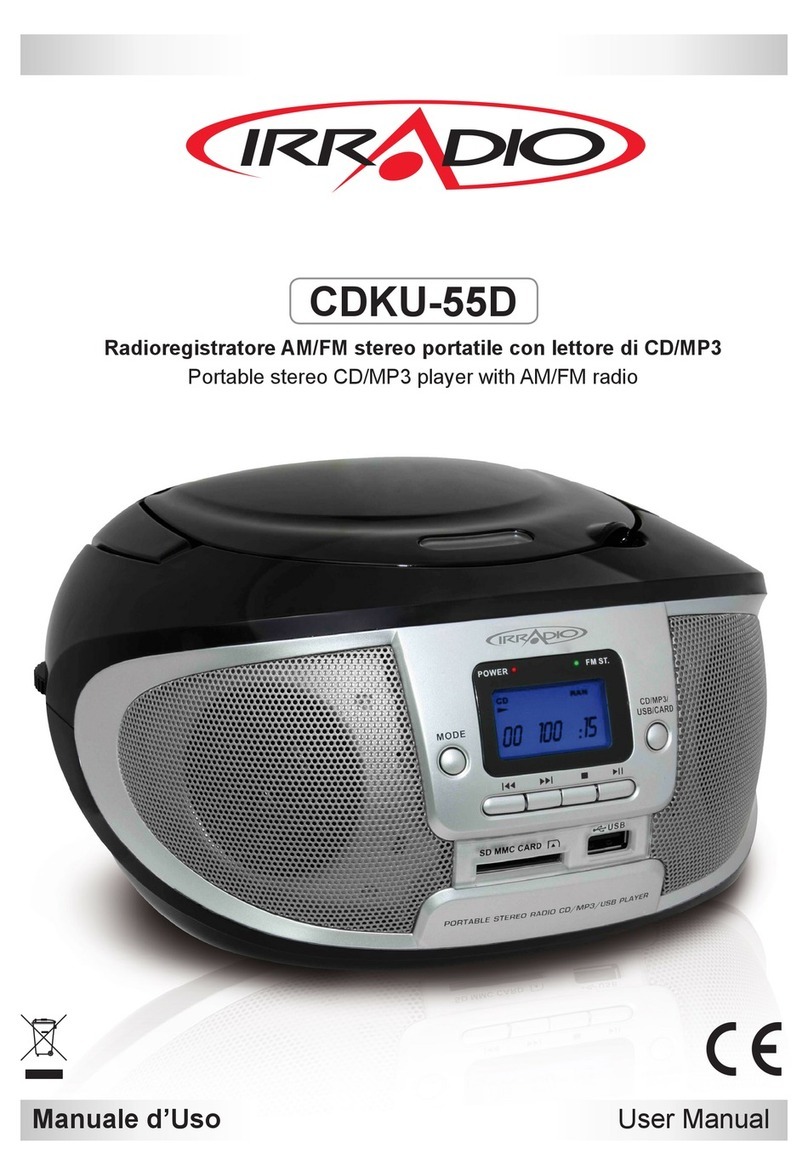 Irradio CDKU-55D user manual