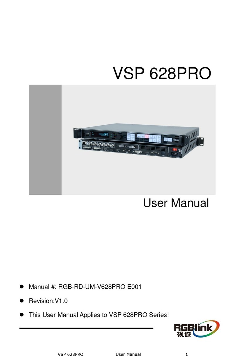 RGBlink VSP 628PRO User manual