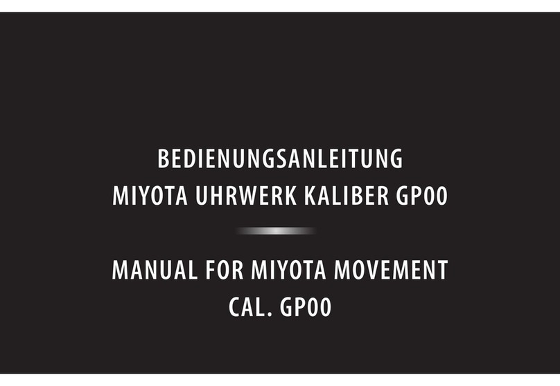 Citizen MOVEMENT CAL GP00 manual