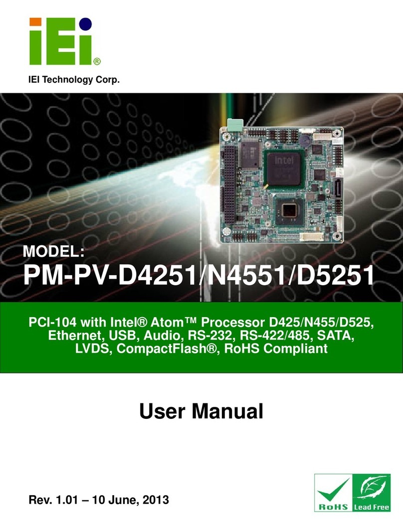 IEI Technology PM-PV-D4251 User manual
