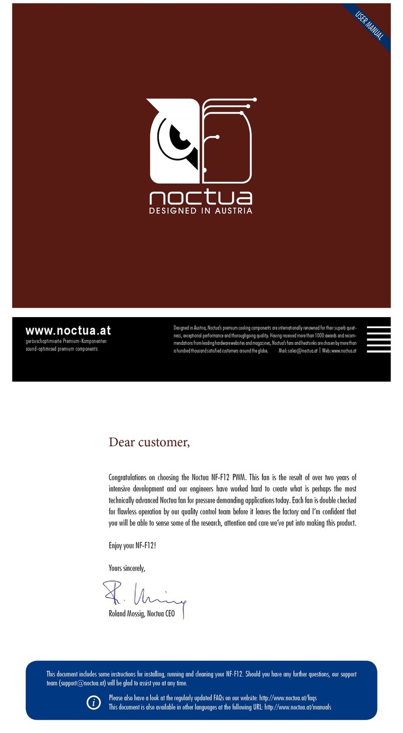 Noctua NF-F12 PWM user manual