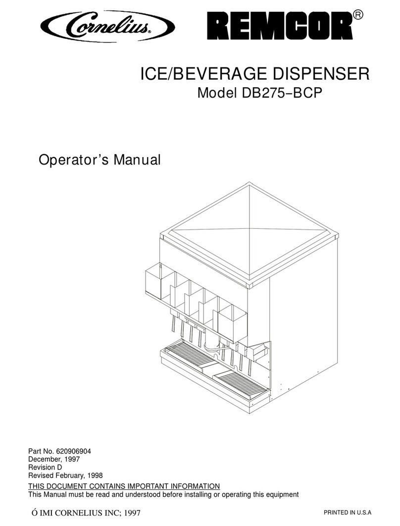 Cornelius remcor DB275--BCP User manual