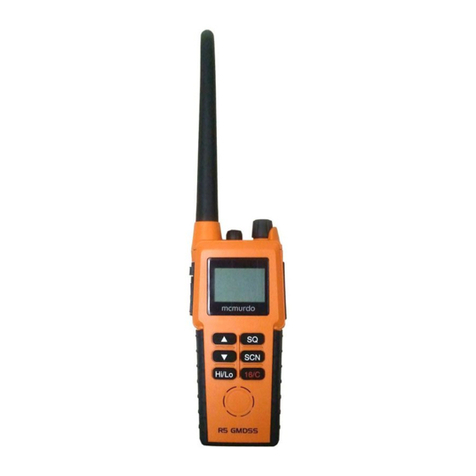 mcmurdo R5 GMDSS VHF user manual