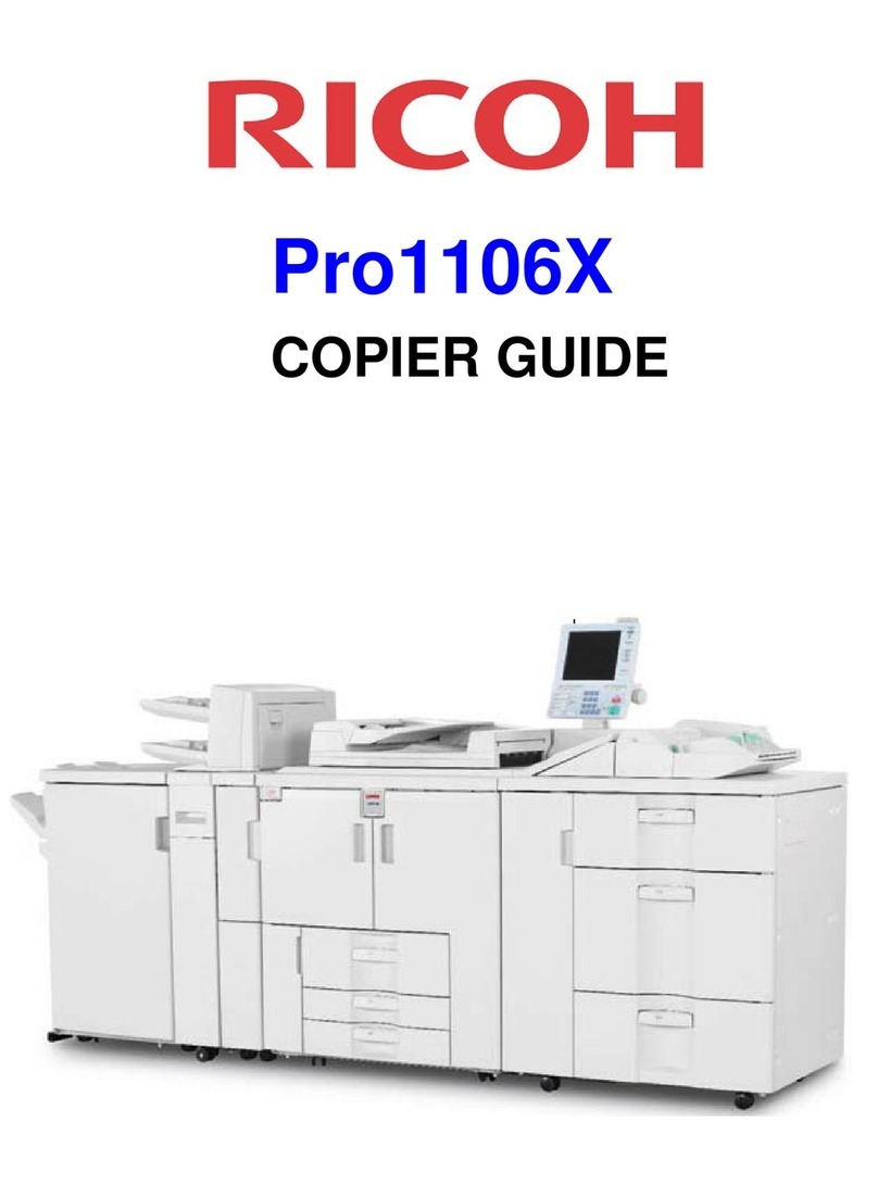 Ricoh Pro1106X User manual Ricoh Pro1106X User manual