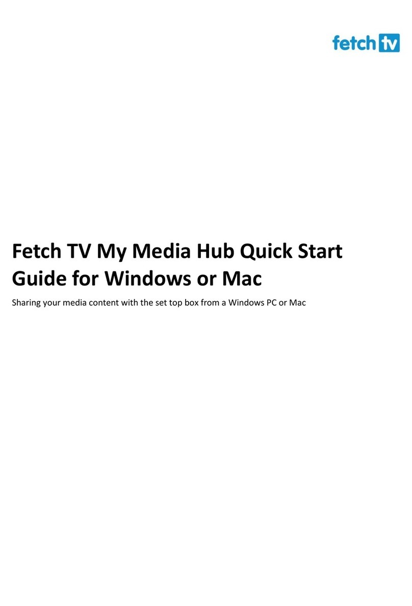 Fetch TV My Media Hub quick start guide