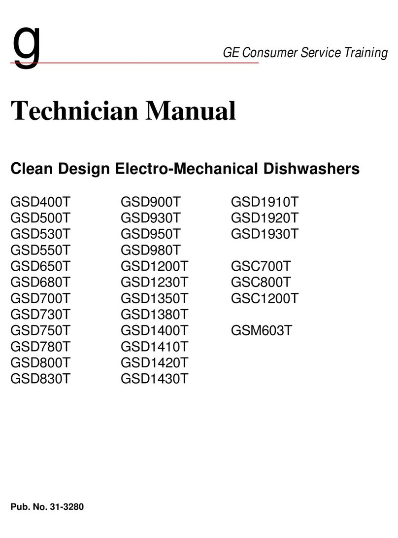 GE CleanDesign GSD400T User manual