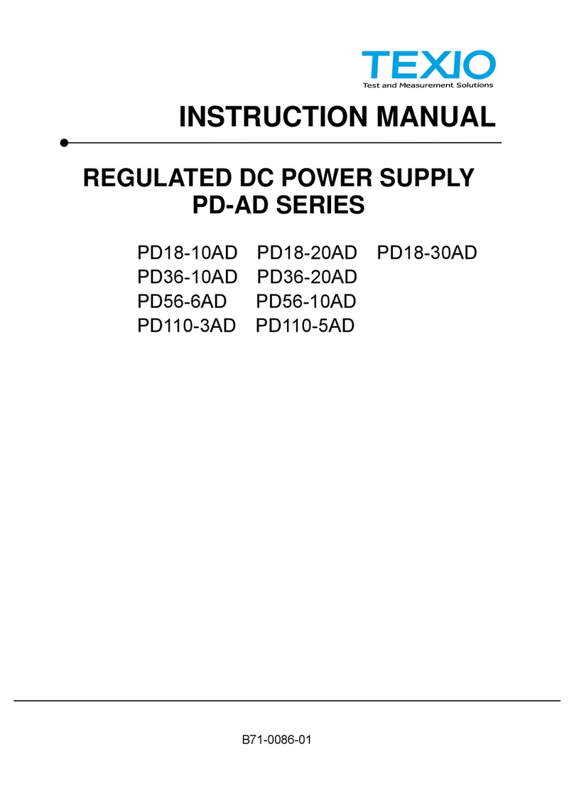 TEXIO PD18-10AD instruction manual