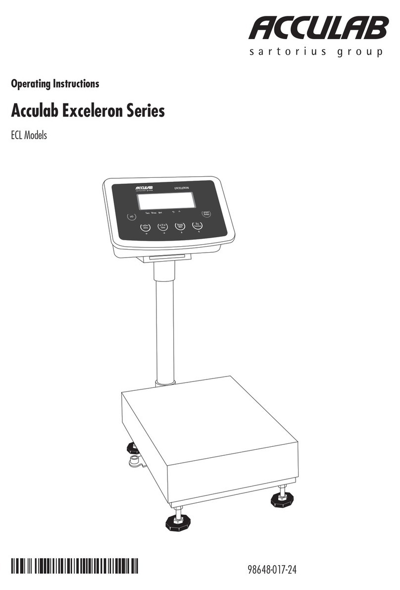 Acculab ECL6 User manual
