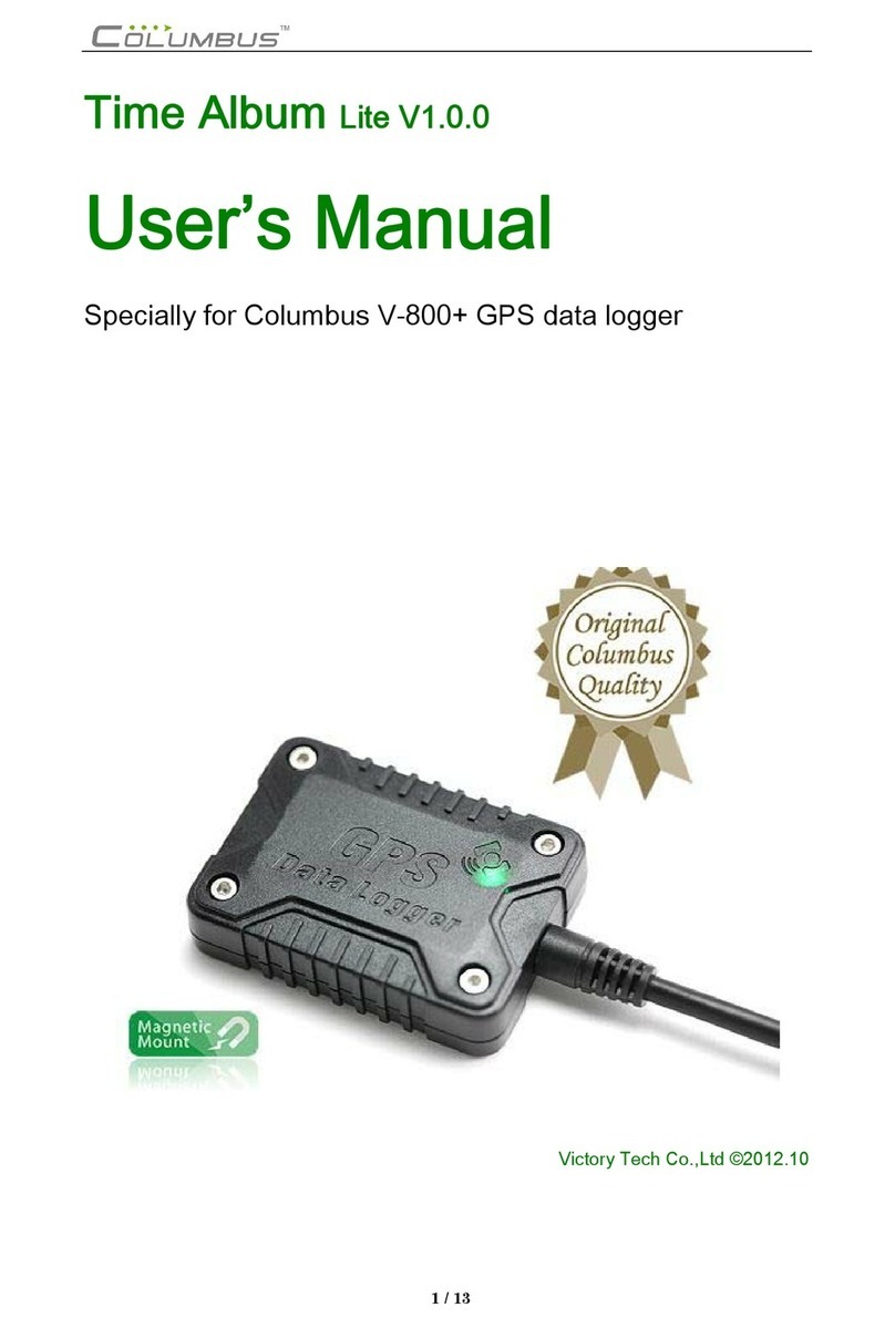 Columbus V-800+ user manual