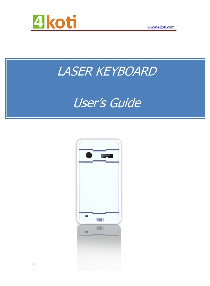 4koti LASER KEYBOARD User manual