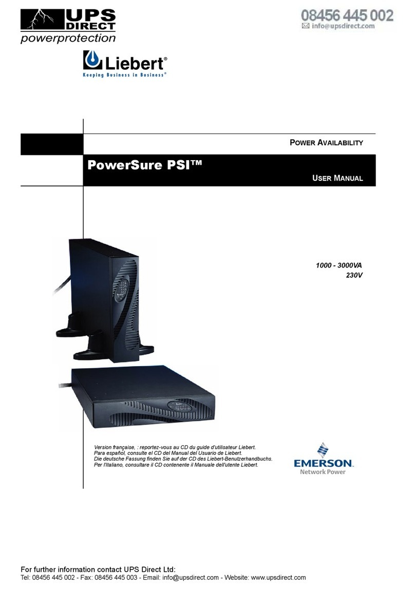 Liebert PowerSure PSI user manual