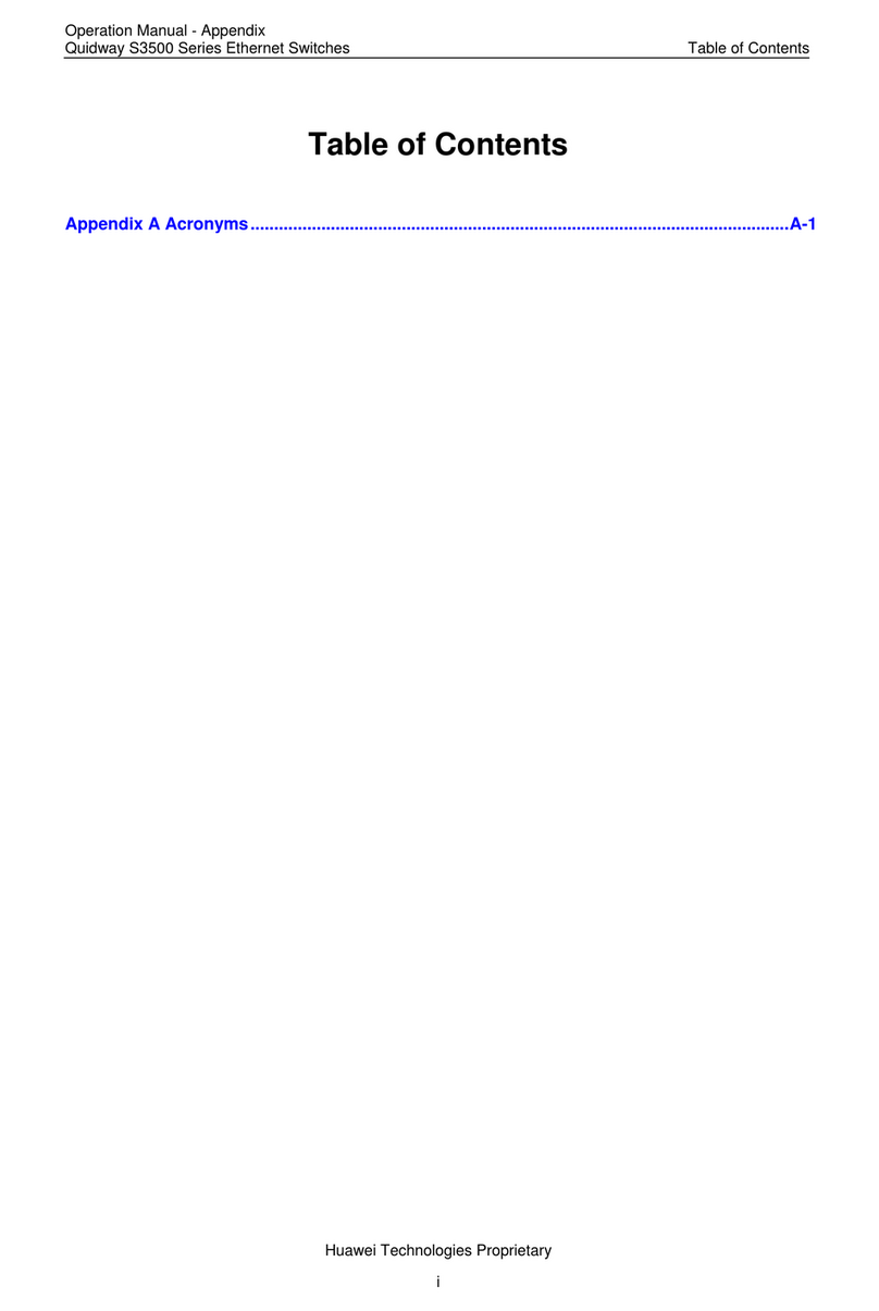 APPENDIX Quidway s3500 series Operation manual