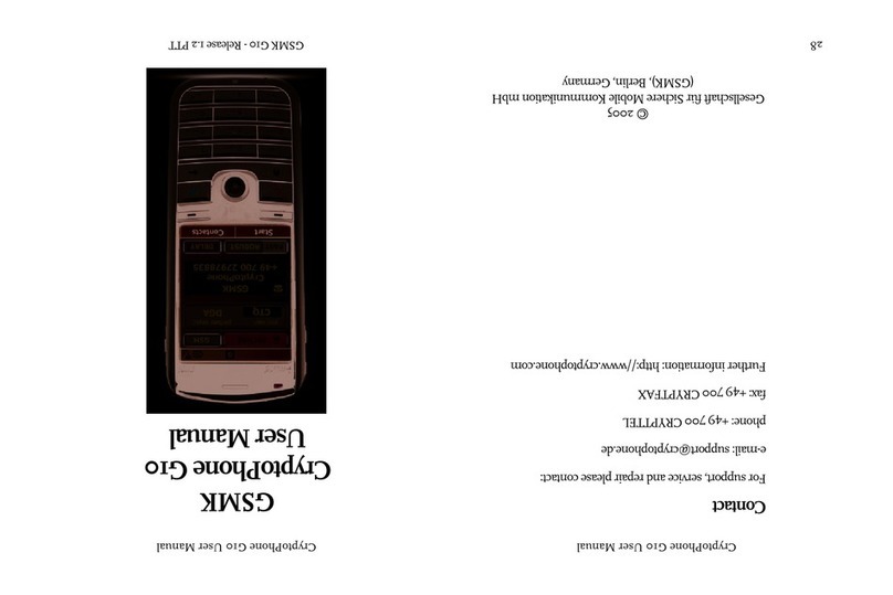 GSMK CryptoPhone G10 user manual