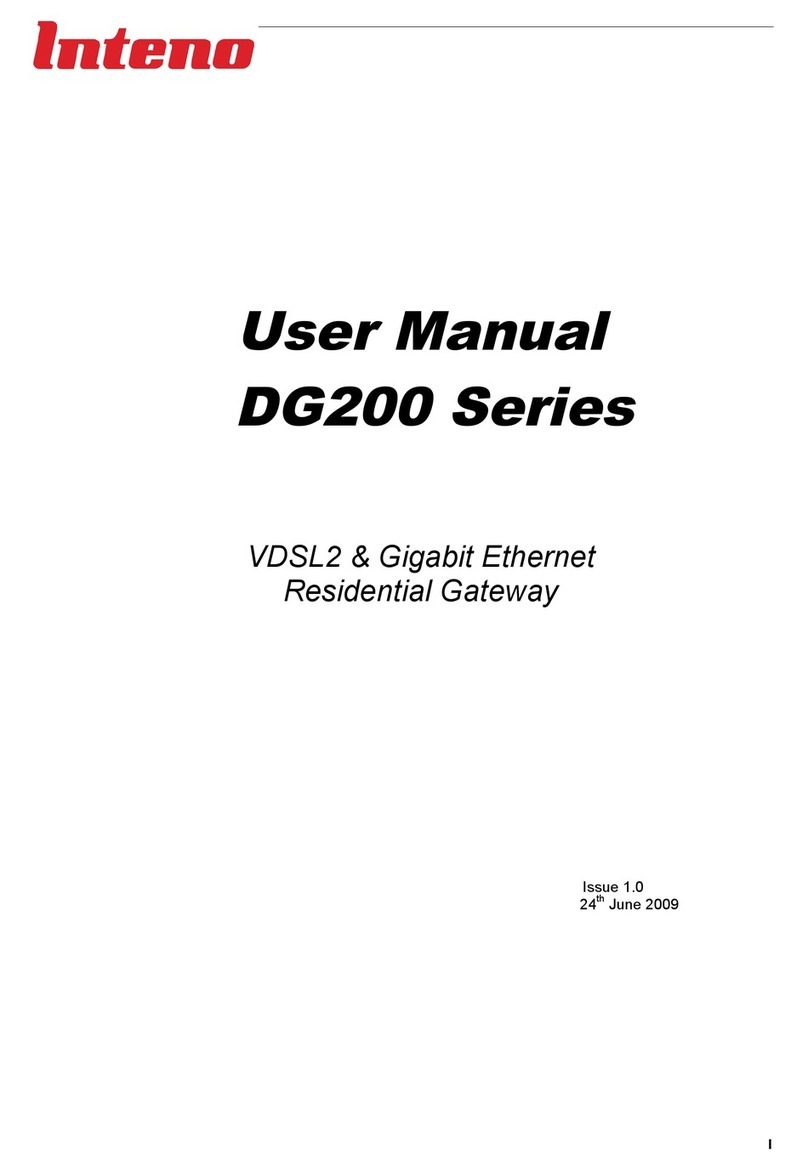 Inteno DG200 Series User manual Inteno DG200 Series User manual