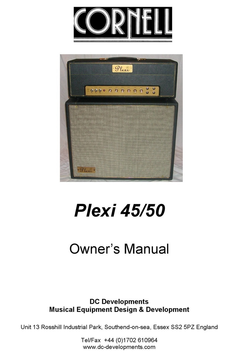 Cornell Plexi 45 User manual