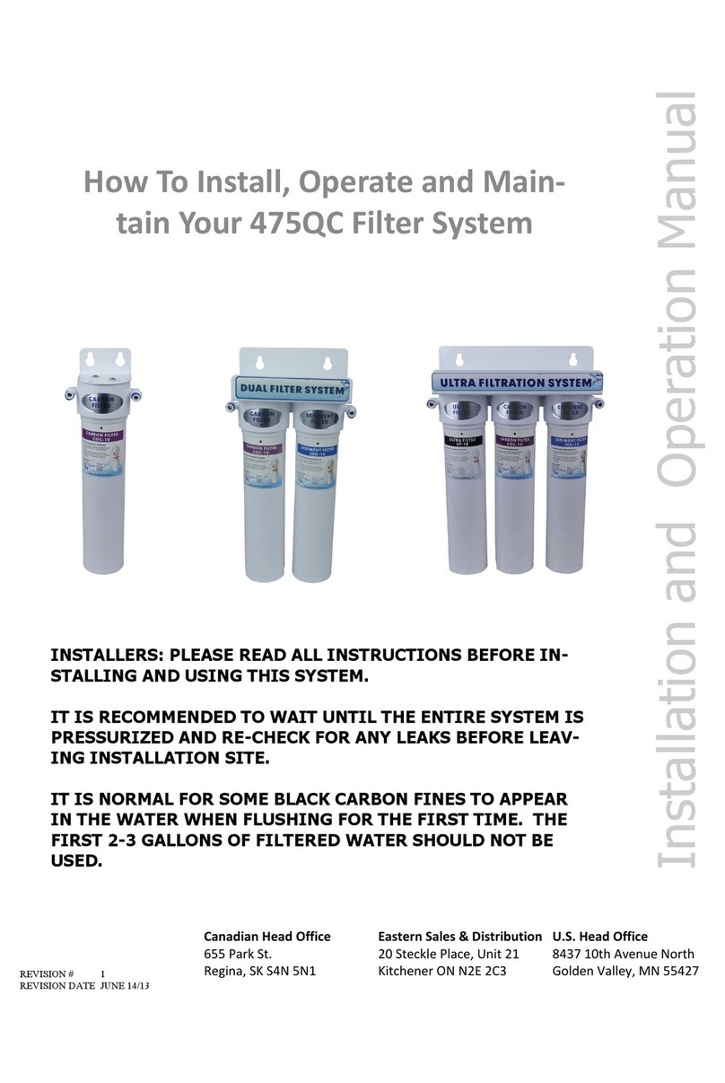 Canature 475QC Installation and operation manual