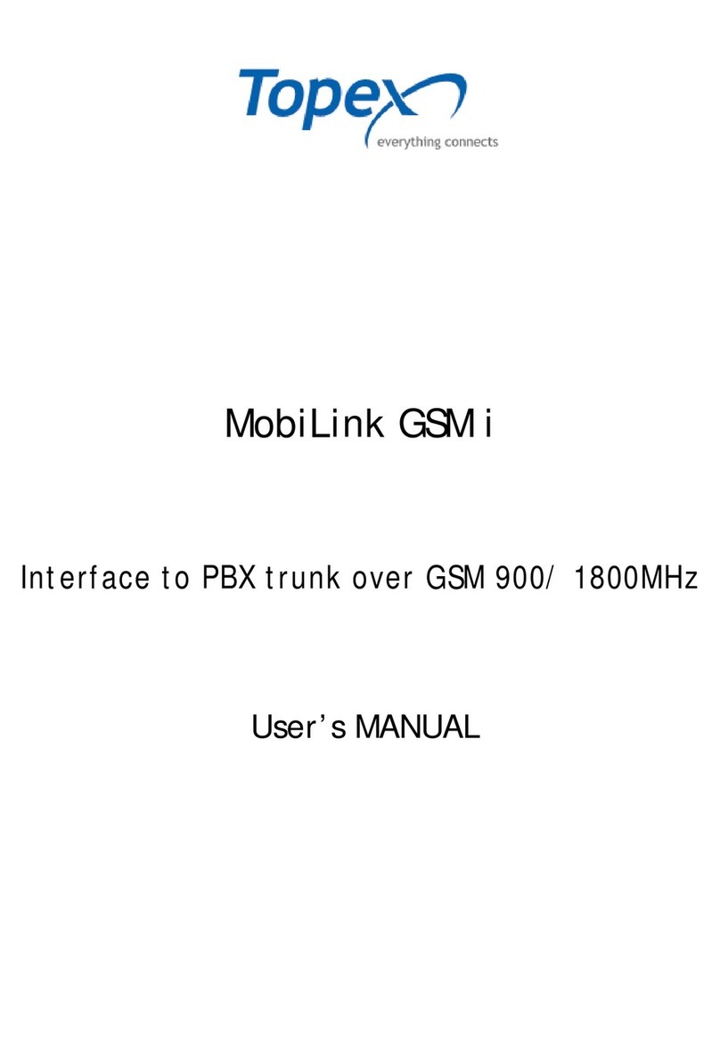 Topex MobiLink GSM user manual