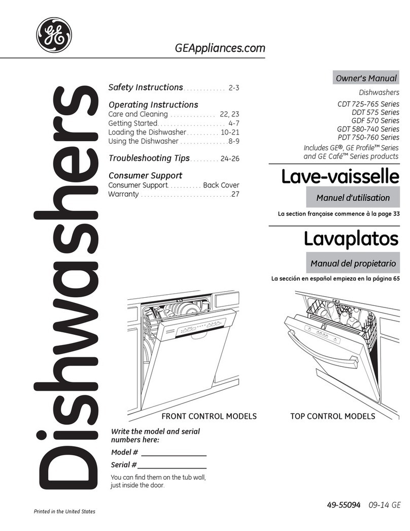 GE GDF 570 Series User manual