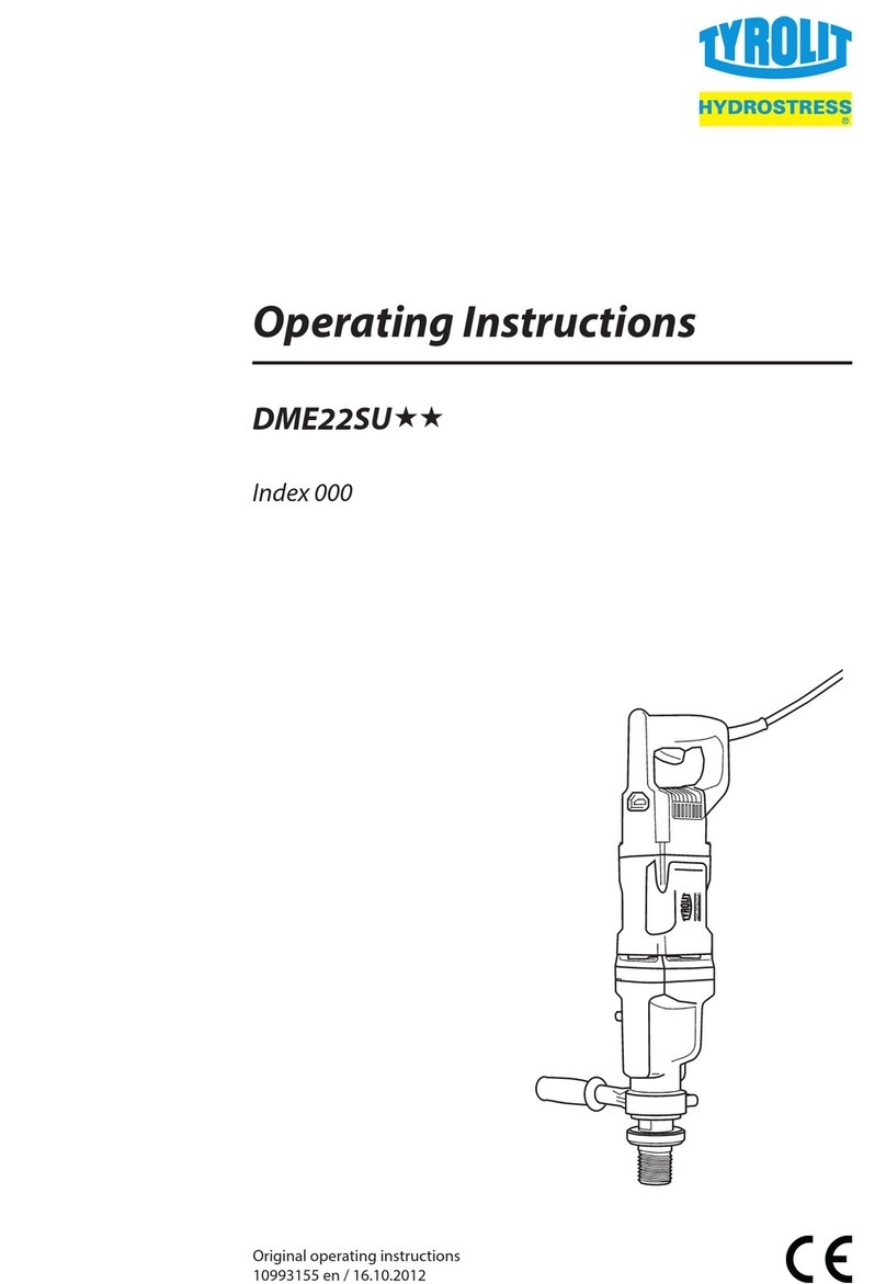 TYROLIT Hydrostress DME22SU Series operating instructions