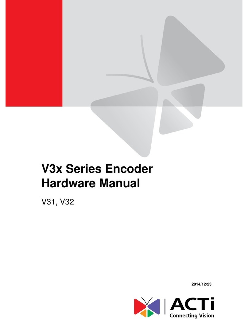 ACTi V31 User manual