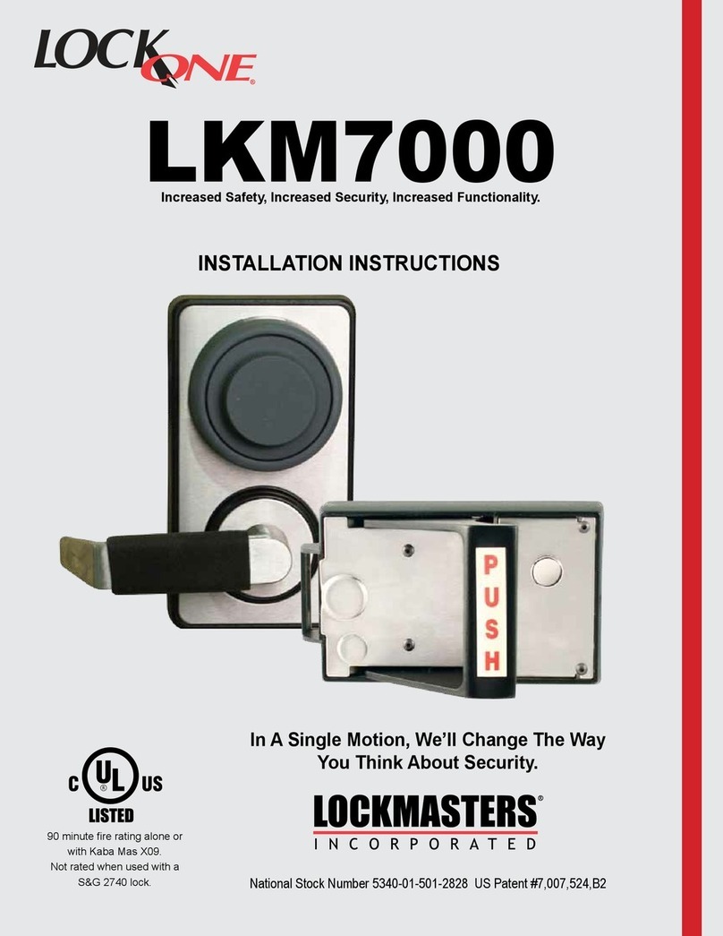 LockMaster LKM700 User manual