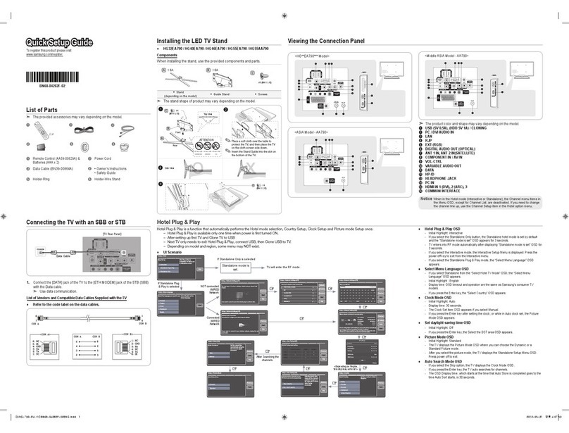 Samsung HG32EA790 SERIES User manual