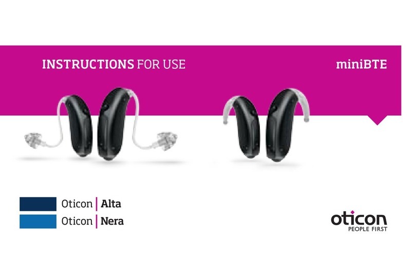 oticon miniBTE Alta Instructions for use