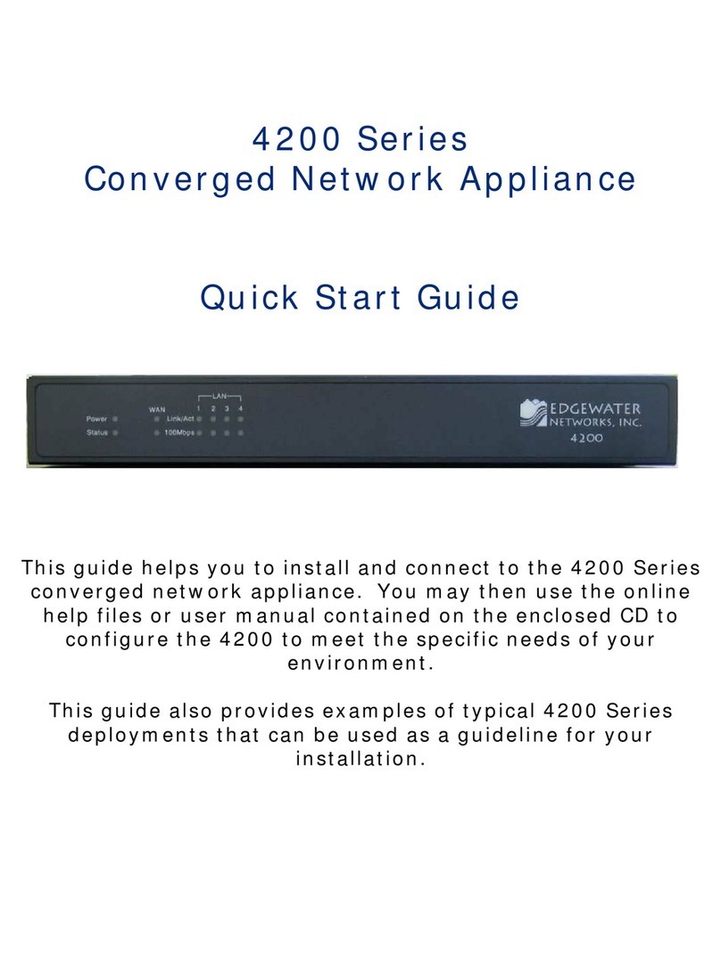 Edgewater Networks 4200 Series quick start guide