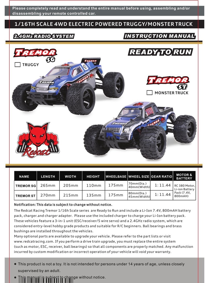 RED CAT Tremor SG instruction manual
