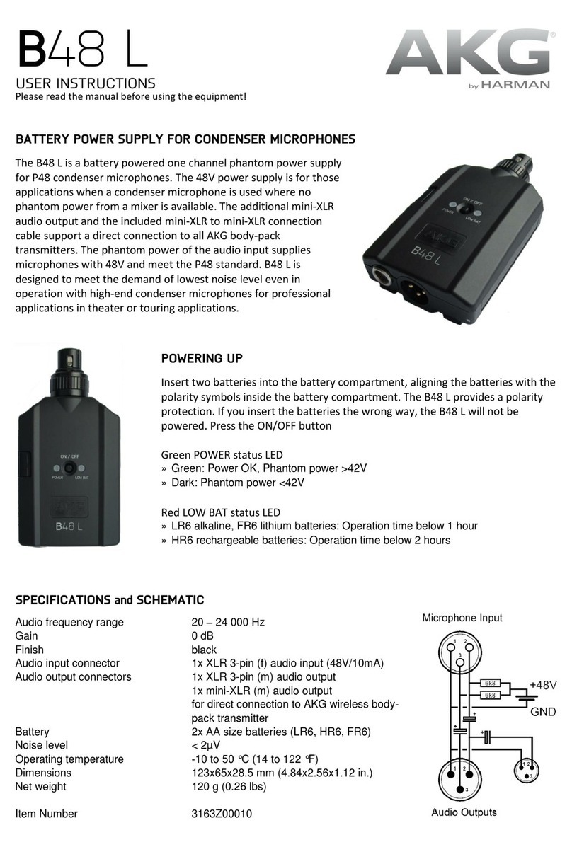 AKG B48 L User instruction