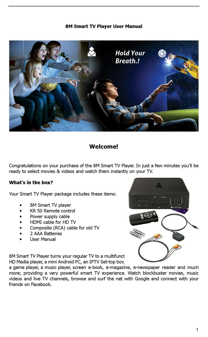 8M Smart TV Player User manual