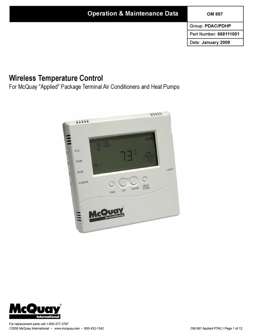 McQuay OM 897 Installation guide