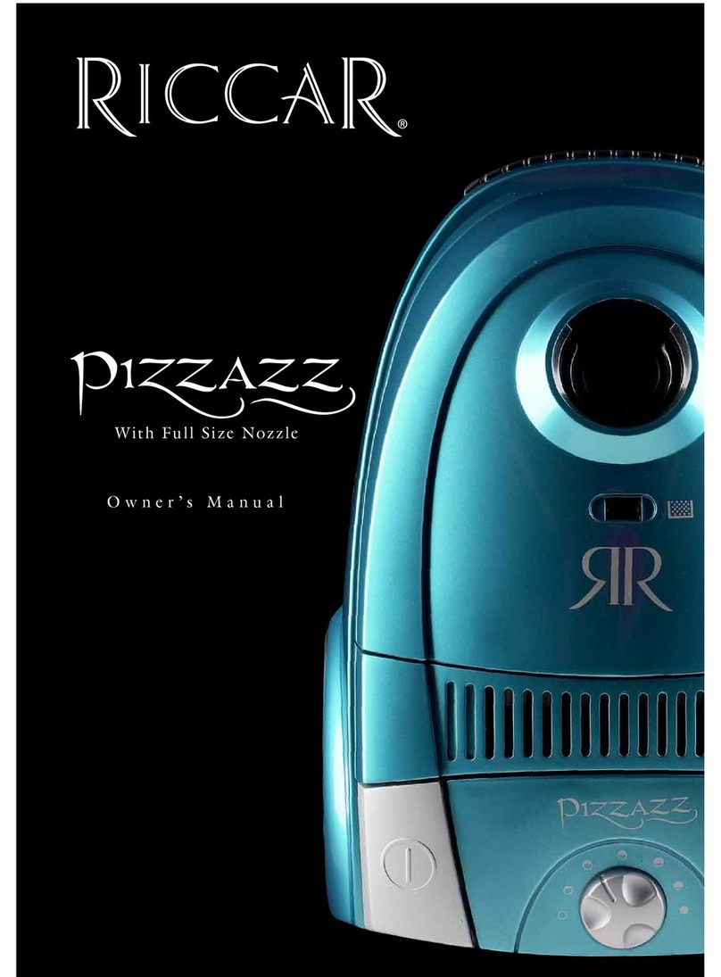 Riccar Pizzazz owner's manual
