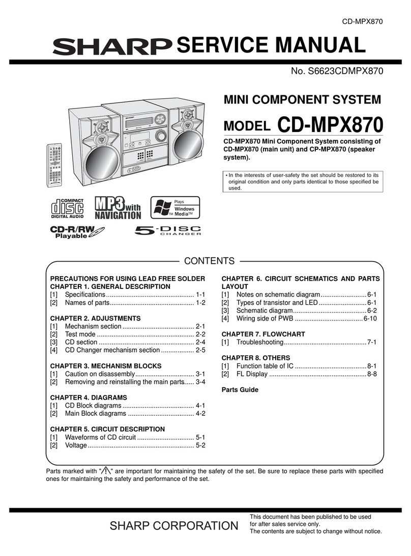 Sharp CD-MPX870 User manual Sharp CD-MPX870 User manual