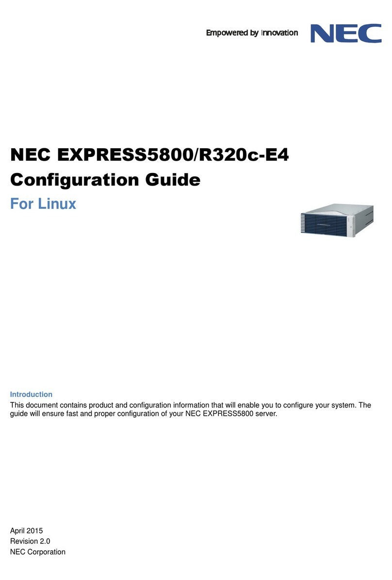 NEC Express5800/R320c-E4 User manual