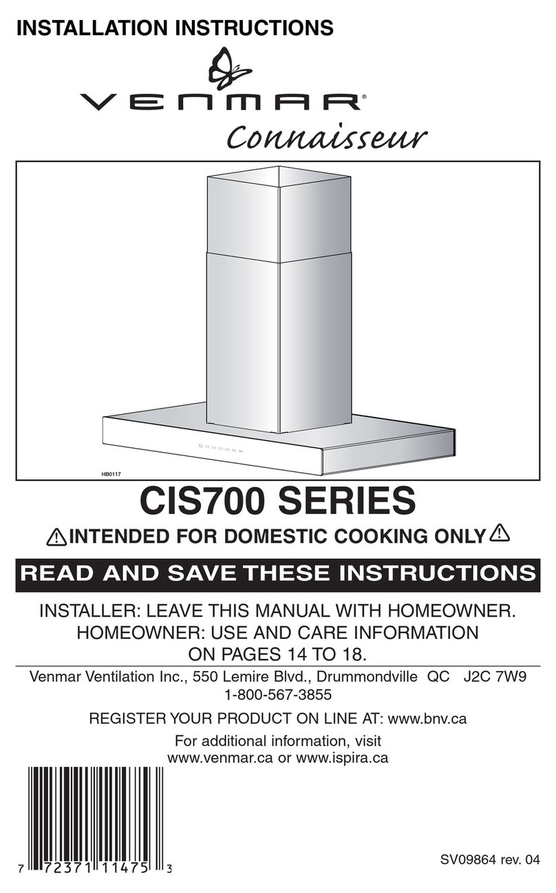 Venmar CIS700 SERIES User manual