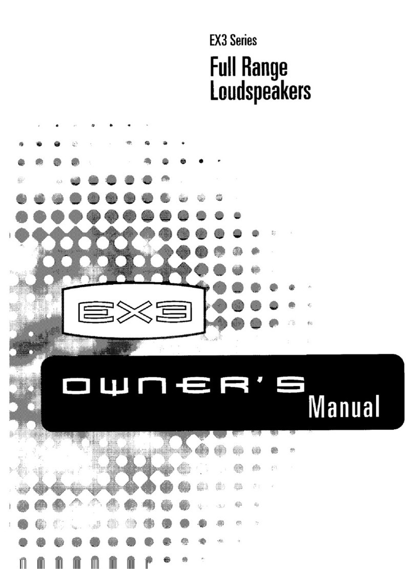 Polk Audio EX3 owner's manual