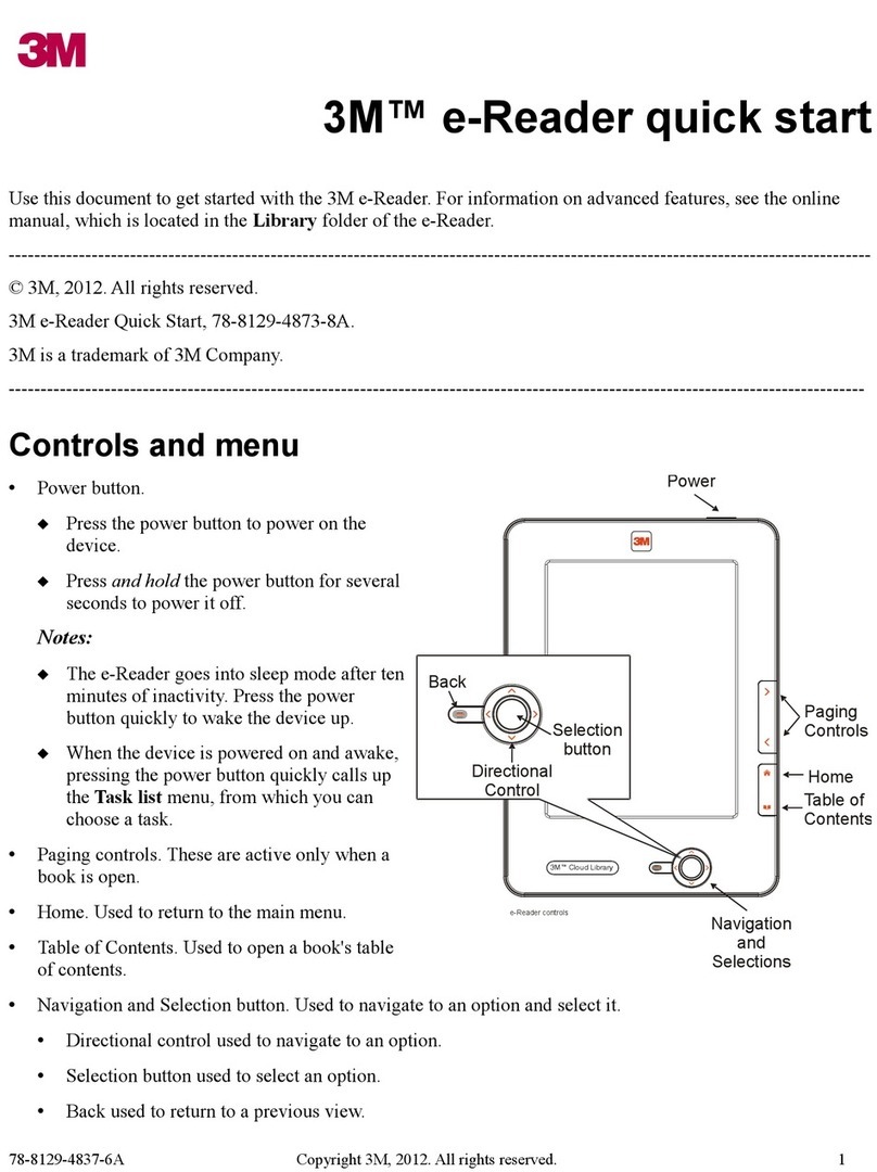 3M e-Reader quick start