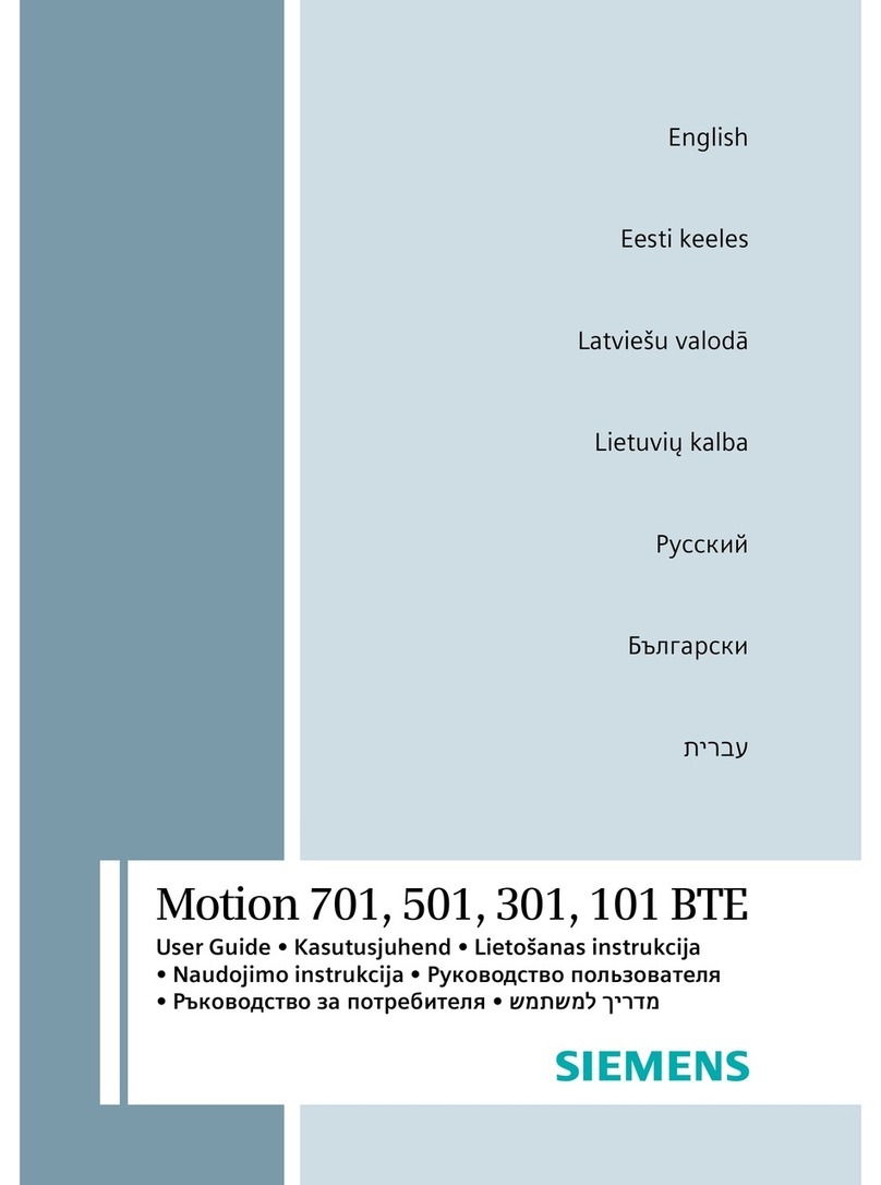 Siemens Motion 701 BTE User manual