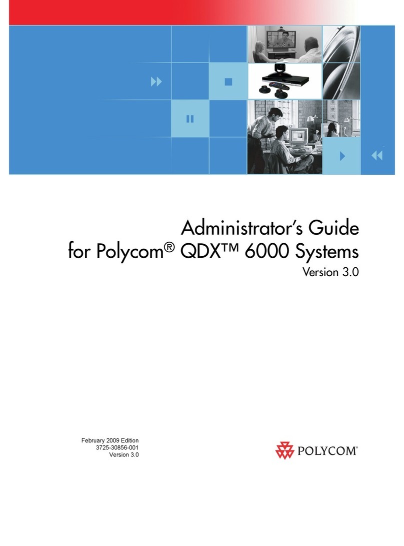 Polycom QDX 6000 System Service manual Polycom QDX 6000 System Service manual