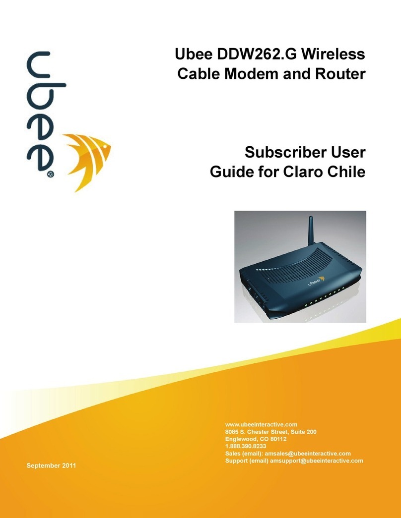 Ubee DDW262.G user guide
