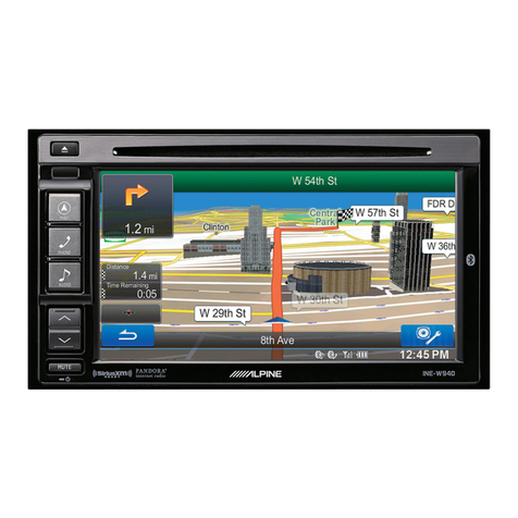 Alpine INE-W940E owner's manual