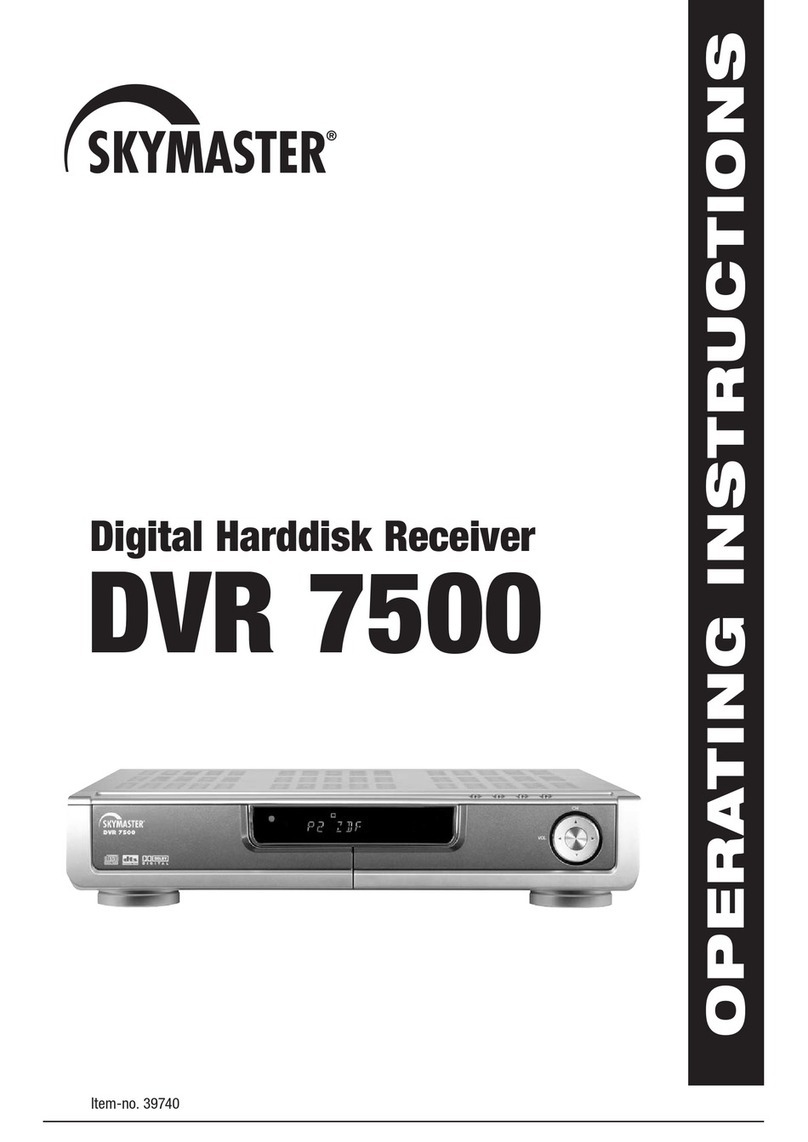 Sky Master DVR 7500 User manual