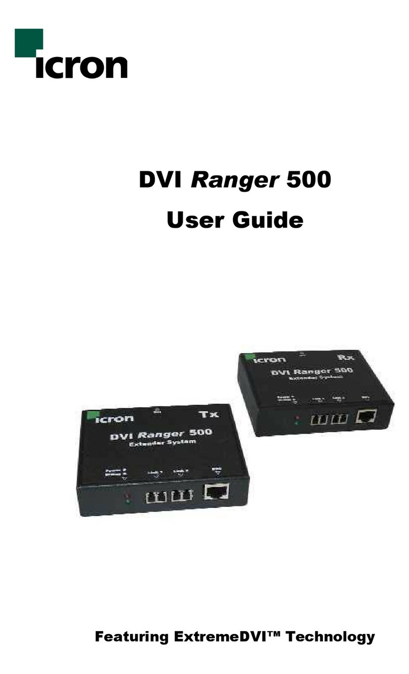 Icron DVI Ranger 500 User manual