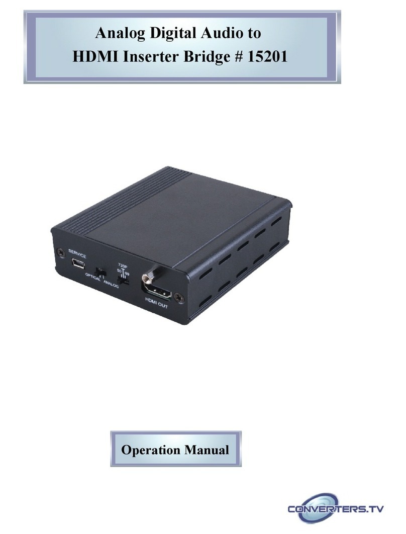 Converters.TV 15201 Operation manual Converters.TV 15201 Operation manual