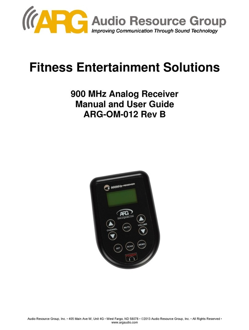 ARG ARG-OM-012 Manual and user guide