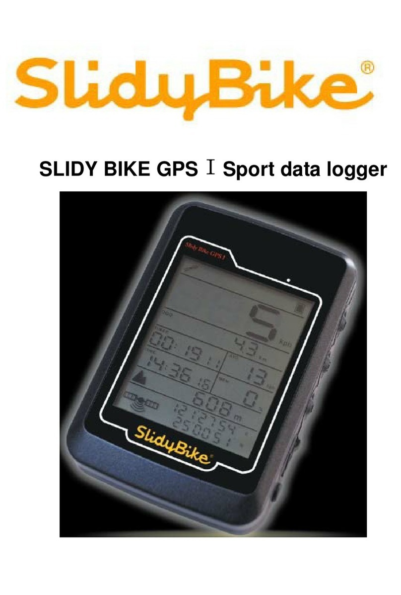 SLIDY BIKE Sport data logger user guide