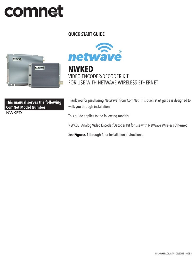 Comnet netwave NWKED User manual